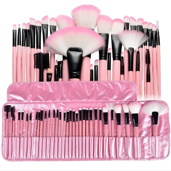 None Other - 32 Piece proffessional MAKE Up Brush Set With Case Multi Purpose Brushes